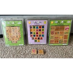 3 Sue Zipkin Rubber Stamp Collection Alphabet 26 Sassy Sayings Sarah‎ Beise NEW